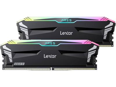 Lexar ARES 32GB Kit (16GBx2) w/Heatsink & RGB , DDR5 6800 MHz, CL34 Black