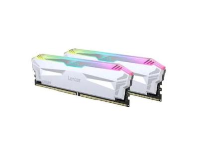Lexar ARES 32GB Kit (16GBx2) w/Heatsink & RGB , DDR5 6400 MHz, CL32 White