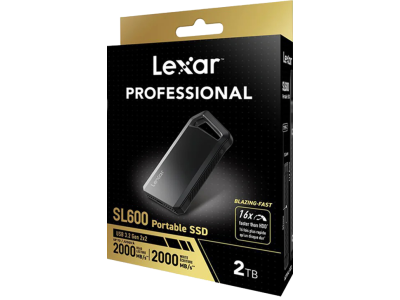 Lexar SL600 External Portable SSD 2TB, USB3.2 Gen2*2, up to 2000MB/s read, up to 2000MB/s write